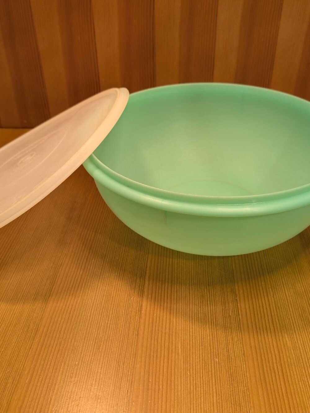 Tupperware Fix-N-Mix Jadeite Green 26 Cup Large 12" Bowl #274 w/Lid #224 - GUC